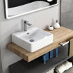 Imagen de Lavatorio apoyo rectangular 33.5x29x12 blanco DMC