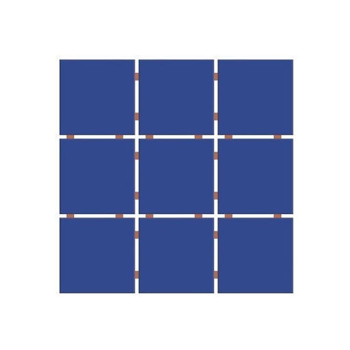 Imagen de Caja ceramica revestimiento azul roy 10X10 en plancha 30x30 (2,07M2) CERAL