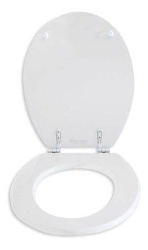 Imagen de Tapa inodoro nordico/athenas herraje cromado blanco ARYART