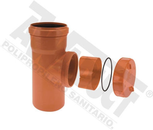 Imagen de CAÑO CAMARA 160 (TE DE INSPECCION) POLIPROPILENO JE AWADUCT