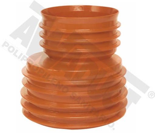 Imagen de CUPLA REDUCCION 110X 63 POLIPROPILENO JE RIGID