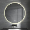 Imagen de ESPEJO REDONDO 80cm C/LUZ LED FRONTAL Y DESEMPAÑADOR DMC