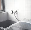 Imagen de CANILLA PARED CON CONEXION P/MAQUINA LAVAR ABS CROMO  VIQUA