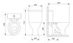 Imagen de Inodoro + Cisterna descarga simple blanco CELITE
