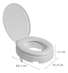 Imagen de ASIENTO P/INODORO ELEVADO Acolchada C/TAPA 11CM ASTRA