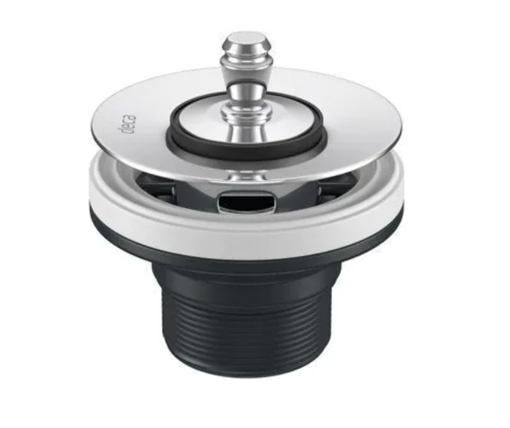 Imagen de VALVULA LAVATORIO 7/8 A TORNILLO TAPON PLASTICO CROMO DECA