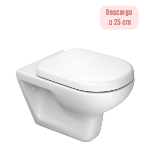Imagen de Inodoro suspendido blanco Vogue DECA